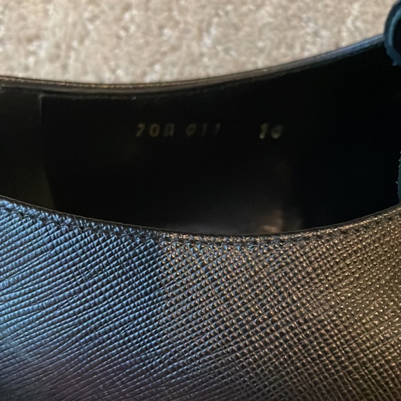 Prada Saffiano Leather Monk Strap Loafers Size 10 - Picture 5 of 11